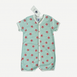 PETIT BATEAU Green & Red Romper - 18 months