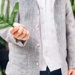 TARTINE ET CHOCOLAT Blue & White Shirt & Jacket - 6 years