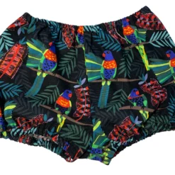 CARESSA Black, Green & Red Bloomer - 0 month/3 months