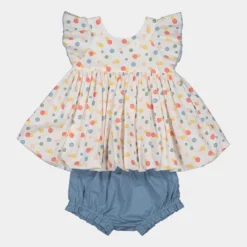 HAPPYOLOGY Off-white, Red, Yellow & Blue Set - 18 months