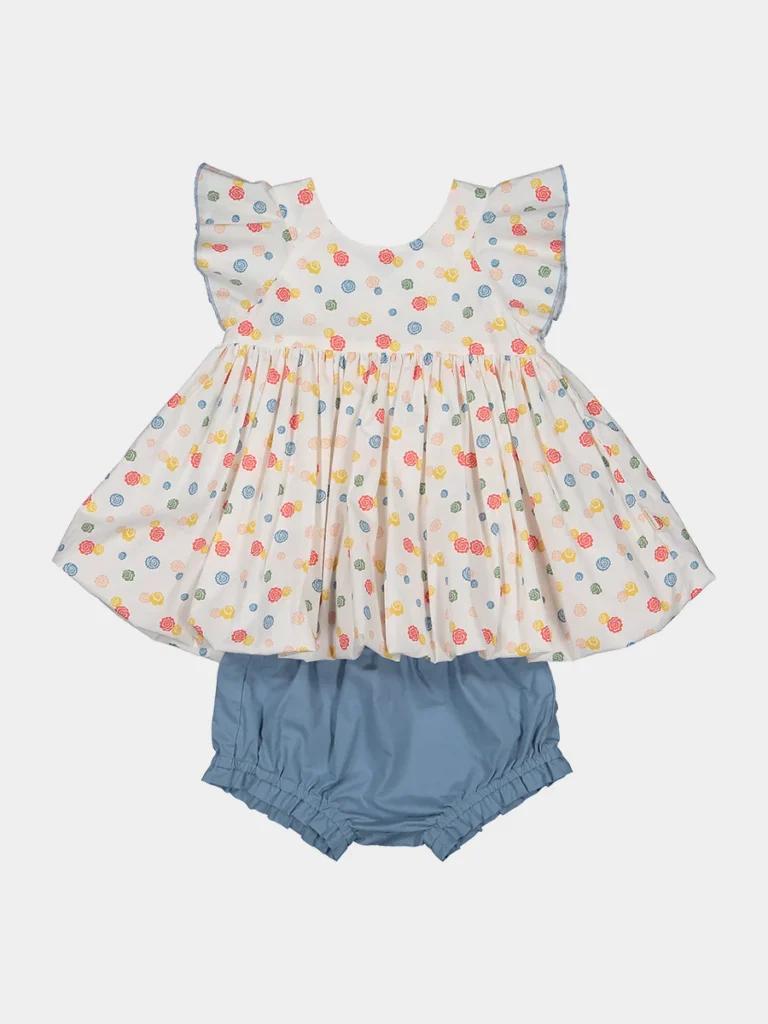 HAPPYOLOGY Off-white, Red, Yellow & Blue Set - 18 months