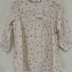 BONPOINT Off-white, Pink & Green Dress - 2 years