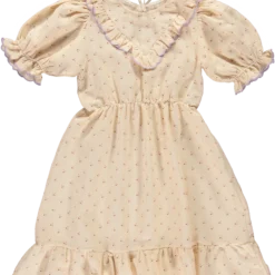 LIILU Beige & Purple Dress - 2 years