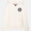 TOMMY HILFIGER White & Blue Hoodie - 9 years/10 years