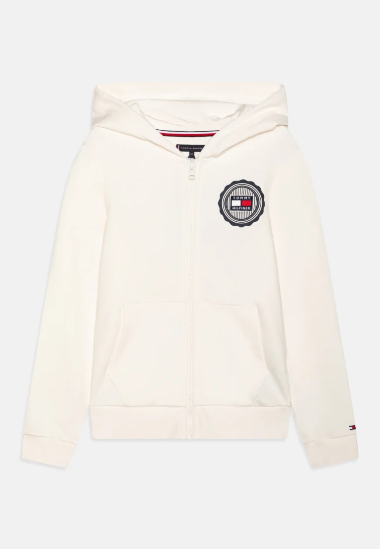 TOMMY HILFIGER White & Blue Hoodie - 9 years/10 years