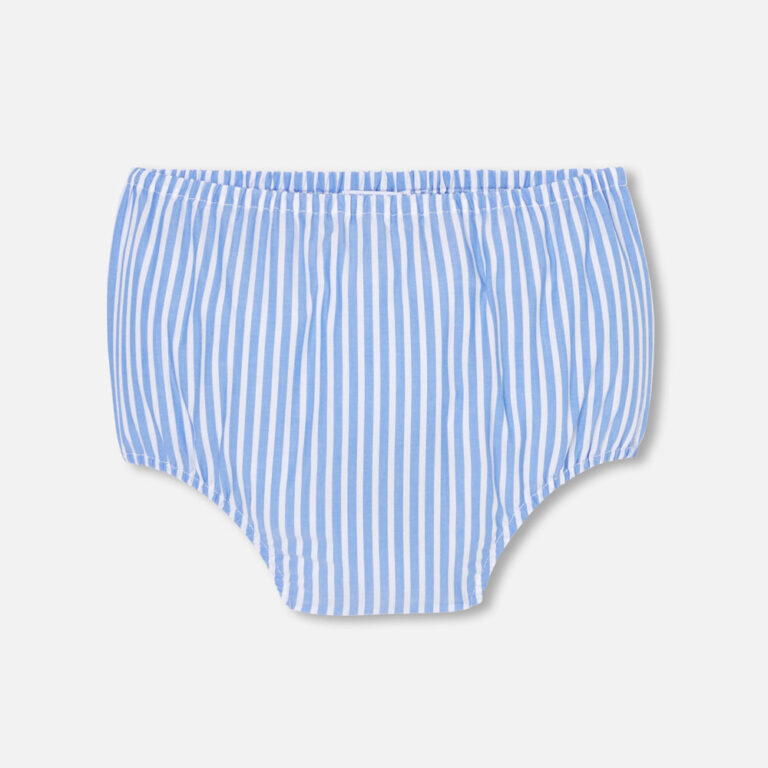 JACADI Blue & White Bloomer - 12 months