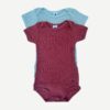 PETIT BATEAU Burgandy & Green Pack Of 2 & Bodysuit - 12 months