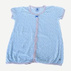 PETIT BATEAU White & Blue Playsuit - 2 years