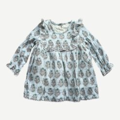 SERENDIPITY Green & Beige Dress - 2 years/3 years