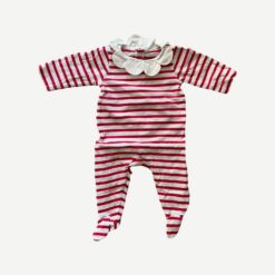 JACADI Red & White Pyjamas - 12 months