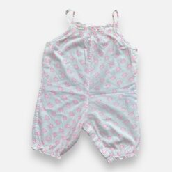 BONPOINT White & Pink Jumpsuit - 6 months