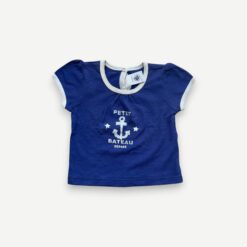 PETIT BATEAU Blue Tshirt - 3 months
