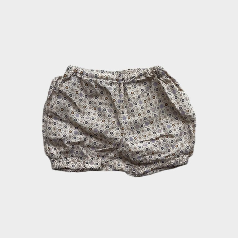 L'ECHAPEE DOUCE Beige & Purple Bloomer - 6 months/9 months/12 months