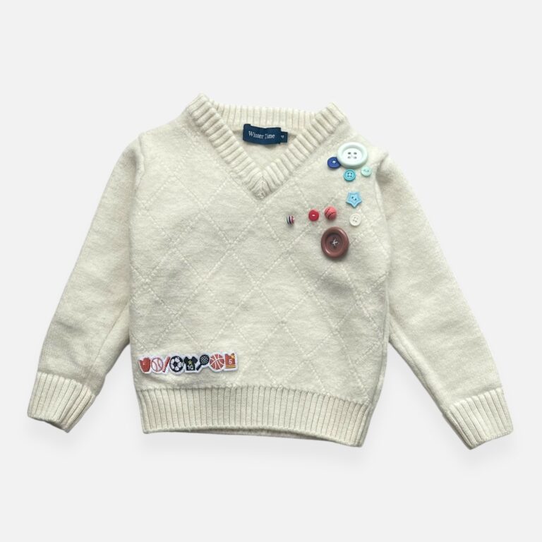 WINTER TIME Off-white Jumper - 4 years