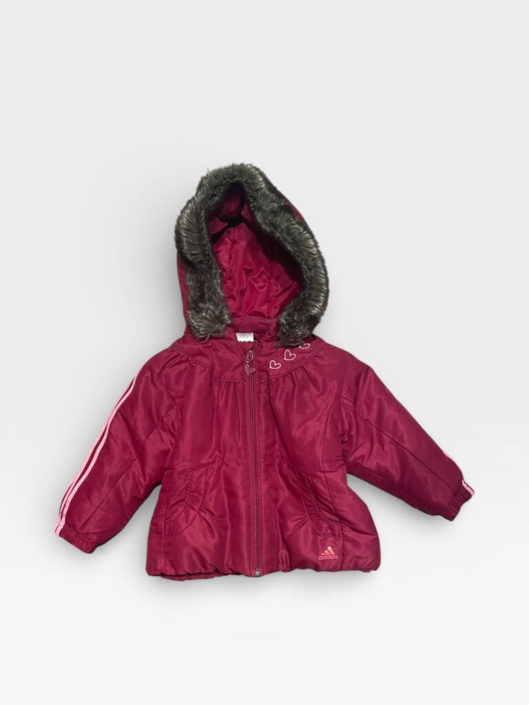 ADIDAS Burgandy Jacket - 12 months/18 months