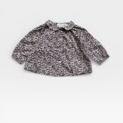 BONPOINT Purple & Beige Blouse - 12 months