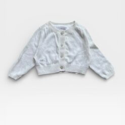CHATEAU DE SABLE White Cardigan - 6 months