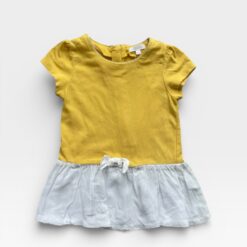 CHLOE Yellow & White Dress - 6 months