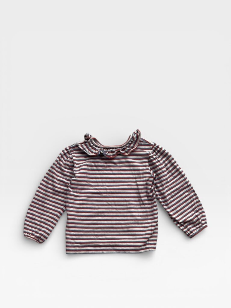UNKNOWN Beige, Burgandy & Blue Tshirt - 5 years/6 years