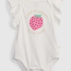 GAP White & Pink Bodysuit - 18 months/2 years