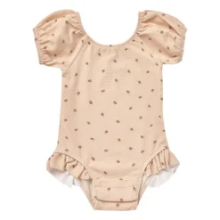 QUINCY MAE Beige & Pink Uv Swimsuit - 6 months/9 months/12 months