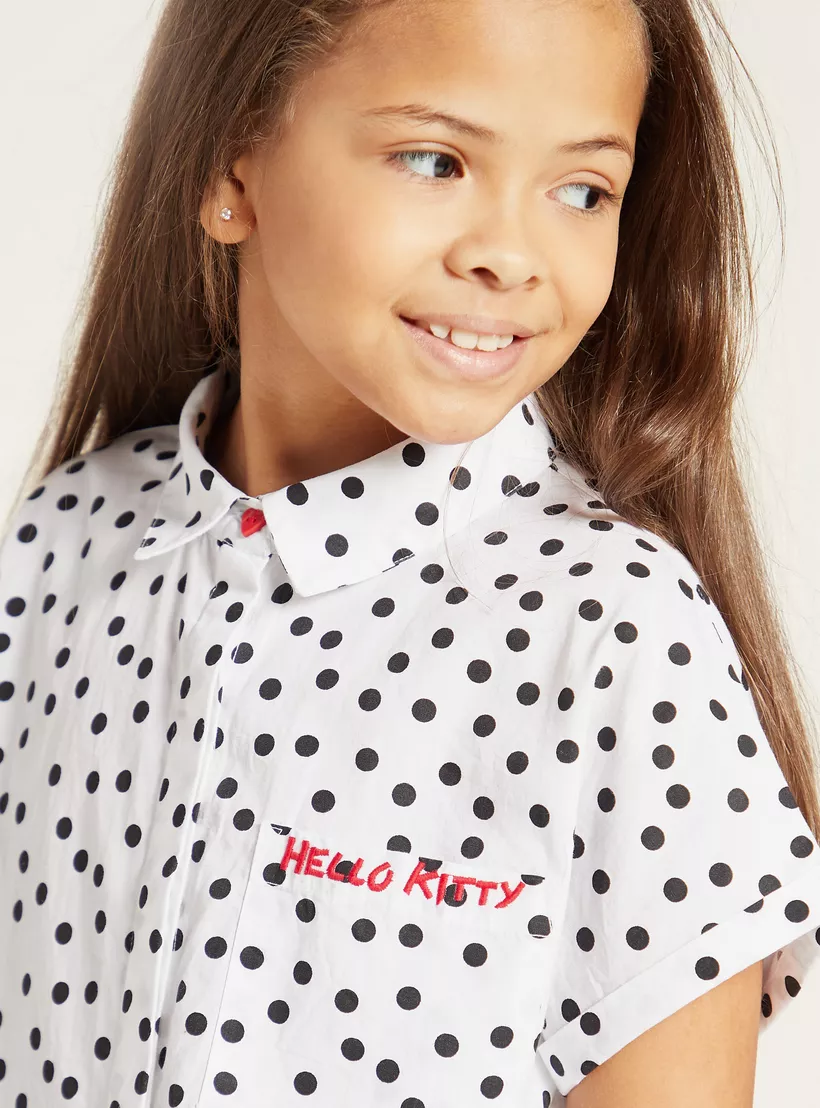 SANRIO White, Black & Red Shirt - 4 years/5 years