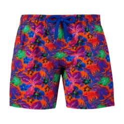 VILEBREQUIN Orange, Purple & Green Swim Trunks - 12 years