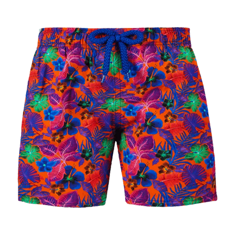 VILEBREQUIN Orange, Purple & Green Swim Trunks - 12 years
