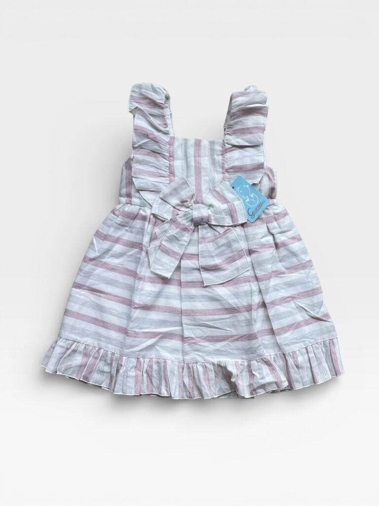 ARTESANIA GRANLEI White & Pink Dress - 3 years