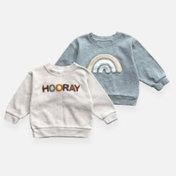 TINY PEOPLE Beige & Grey Sweatshirt & Pack Of 2 - 18 months/2 years