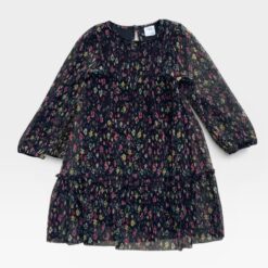 ZARA Black & Pink Dress - 7 years