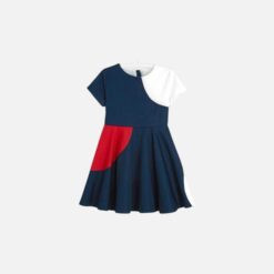 JACADI Blue & Red Dress - 3 years