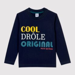 PETIT BATEAU Blue Tshirt - 5 years