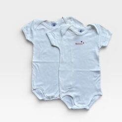 PETIT BATEAU White & Red Bodysuit & Pack Of 2 - 2 years