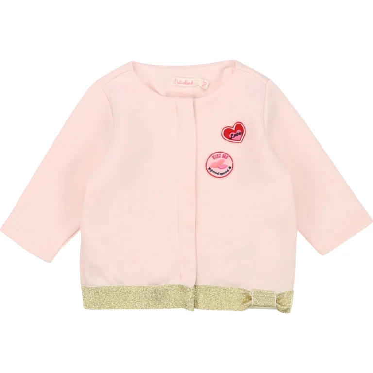 BILLIEBLUSH Pink & Glitter Cardigan - 2 years