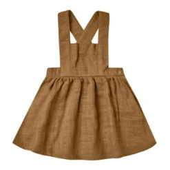 RYLEE+CRU Brown Dress & Apron - 2 years/3 years