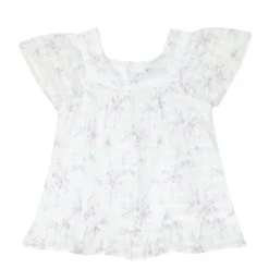 TARTINE ET CHOCOLAT White & Purple Blouse - 3 years