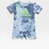 ADIDAS Blue & Green Romper - 18 months