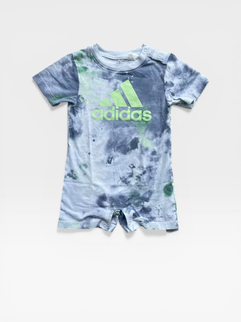 ADIDAS Blue & Green Romper - 18 months