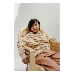 REPOSE AMS Yellow & Beige Jumper - 6 years