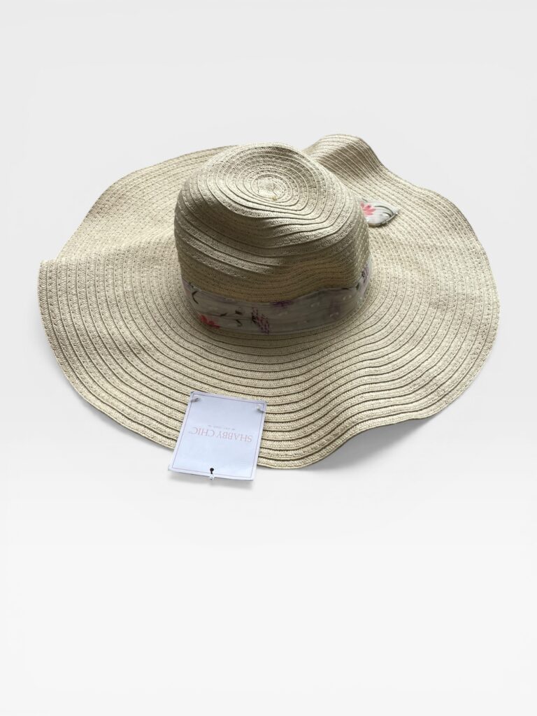 SHABBY CHIC Beige & Pink Hat - 3 years/4 years/5 years
