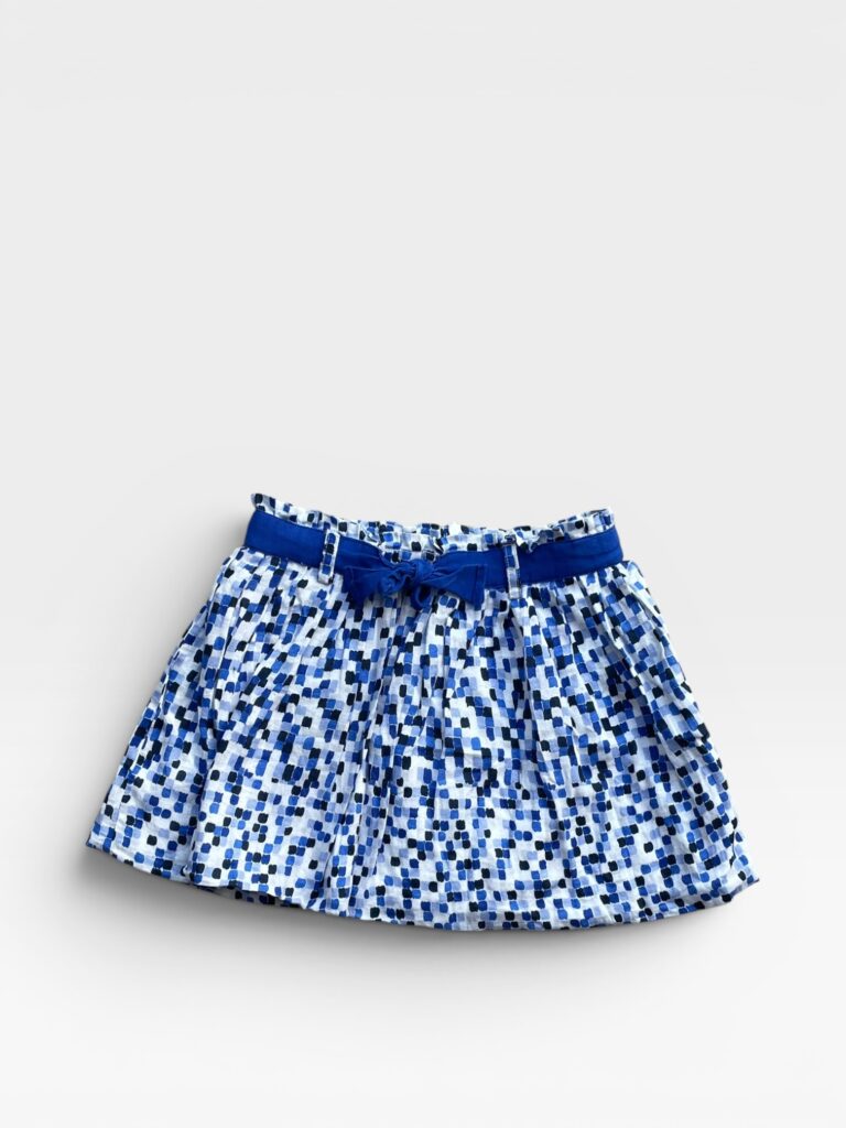 MARESE Blue & White Skirt - 8 years
