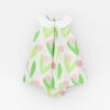JACADI Green & Pink Dress & Bloomer - 2 years