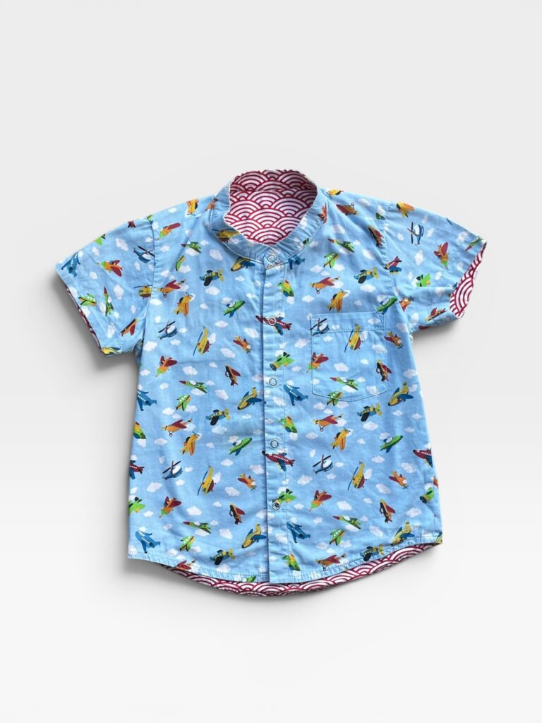 MAISON Q Blue & Red Shirt - 3 years