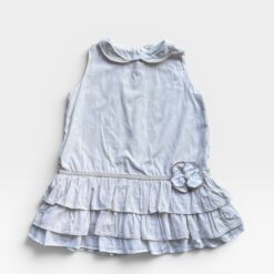 CHATEAU DE SABLE White & Beige Dress - 2 years