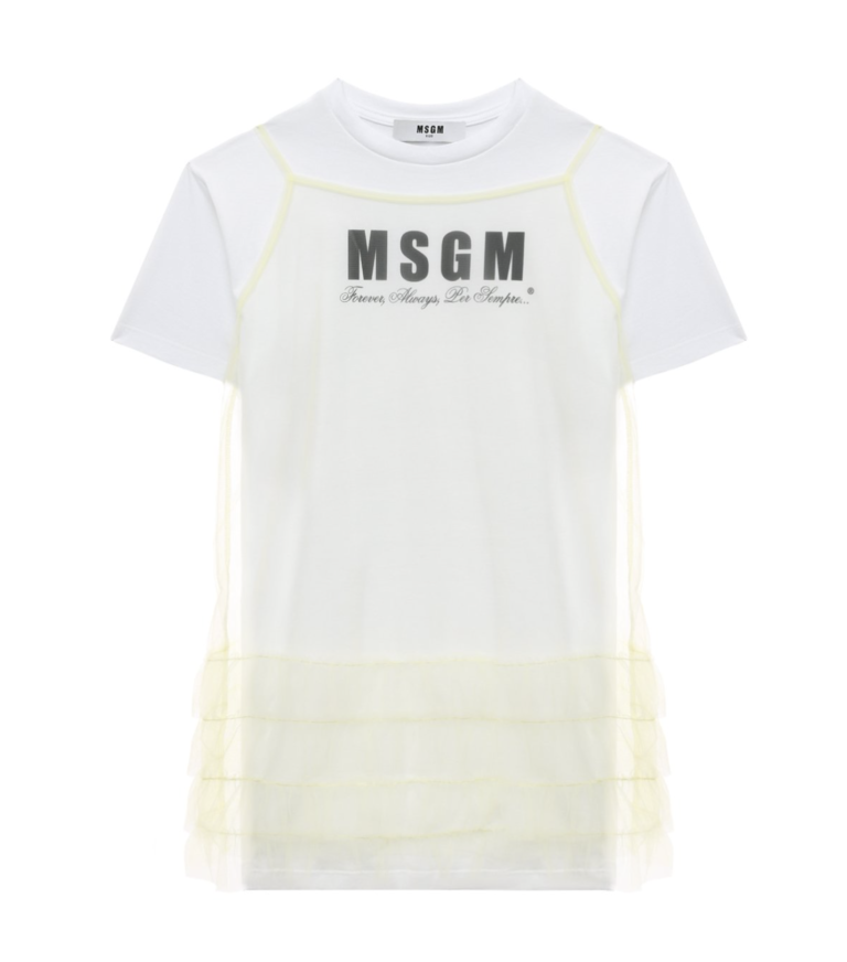 MSGN White & Yellow Dress - 10 years