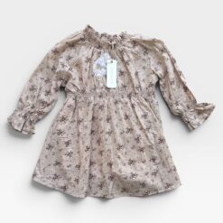 NORALEE Beige & Brown Dress & Bloomer - 2 years