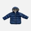 BURBERRY Navy Puffer Jacket - 12 months