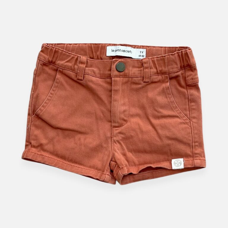 LE PETIT SOCIETY Brown Shorts - 12 months