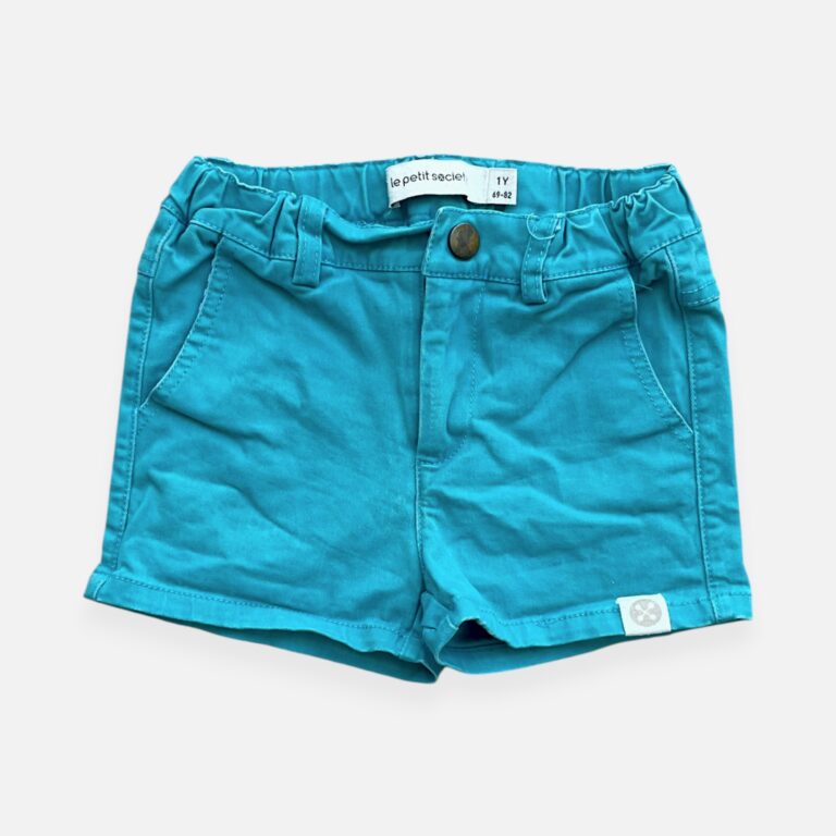 LE PETIT SOCIETY Green Shorts - 12 months
